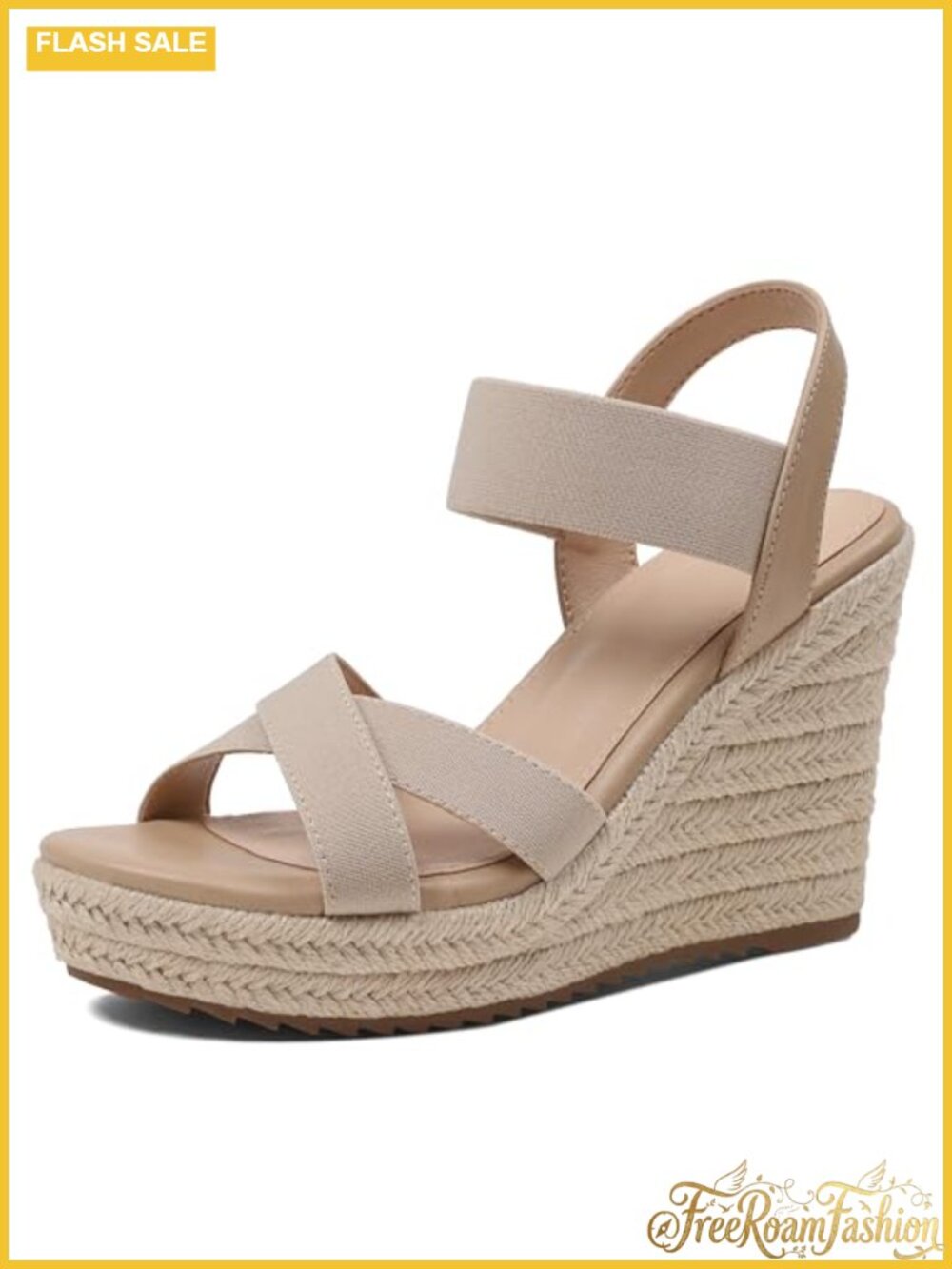 Wedge Sandals Open Toe Espadrilles Platform Heels for Women